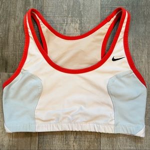 Nike Sports Bra - White, baby blue, orange